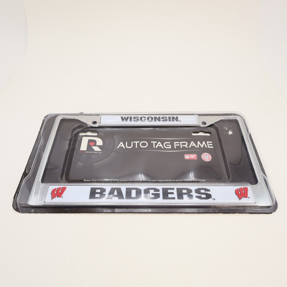 Wisconsin Badgers Rico Industries NCAA Auto Tag License Plate Frame FC450101